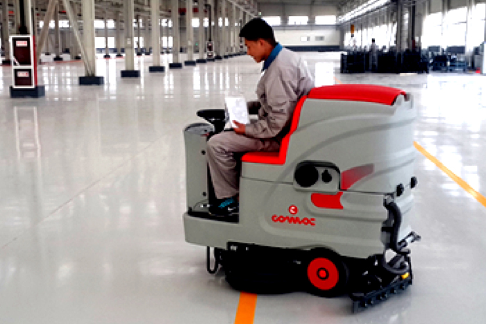 鋼廠用電動駕駛式洗地機(jī)100B